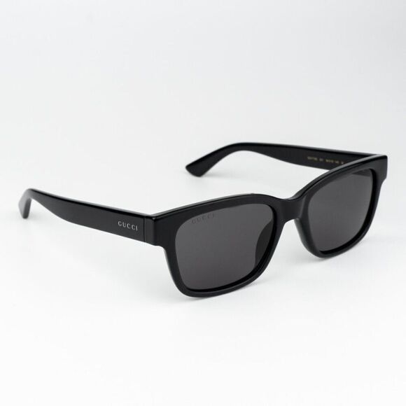 NEW Gucci GG1716S 001 Black Grey Square Unisex Sunglasses main image 12
